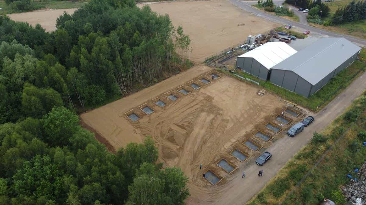 Warstwy podposadzkowe hali w trakcie realizacji